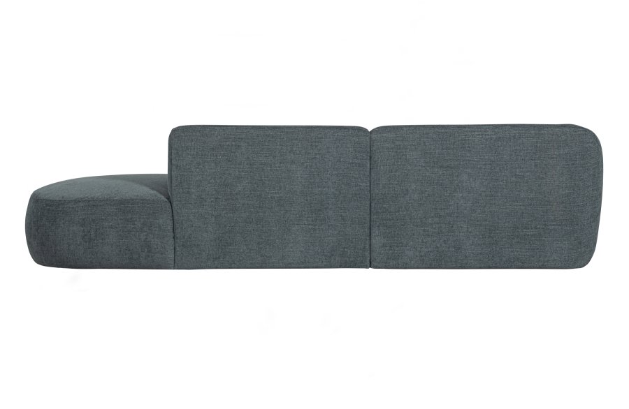 WOOOD EKSKLUSIV Polly sofa, med venstre sjeselong - blgrnn polyester