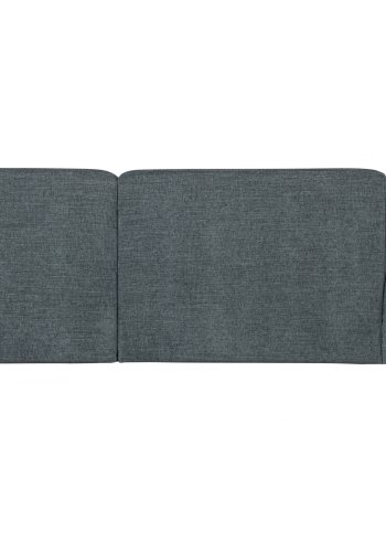 WOOOD EKSKLUSIV Polly sofa, med hyre sjeselong - blgrnn polyester