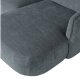 WOOOD EKSKLUSIV Polly sofa, med hyre sjeselong - blgrnn polyester