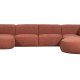 WOOOD EKSKLUSIV Polly sofa U-form, hyre - rosa polyester