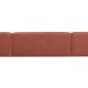 WOOOD EKSKLUSIV Polly sofa U-form, hyre - rosa polyester