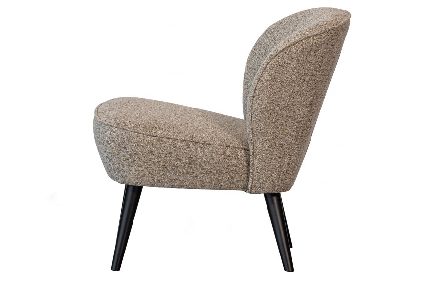 WOOOD Sara lenestol - naturlig melert stoff og bjrketre