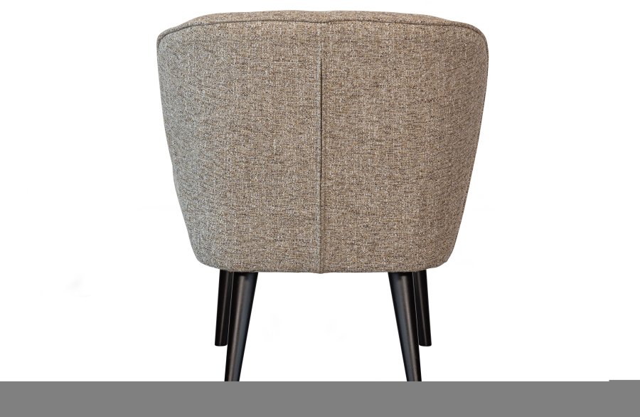 WOOOD Sara lenestol - naturlig melert stoff og bjrketre