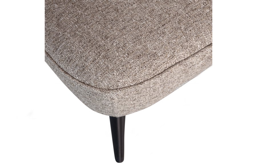 WOOOD Sara lenestol - naturlig melert stoff og bjrketre