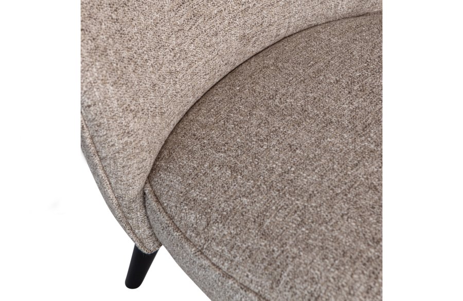 WOOOD Sara lenestol - naturlig melert stoff og bjrketre