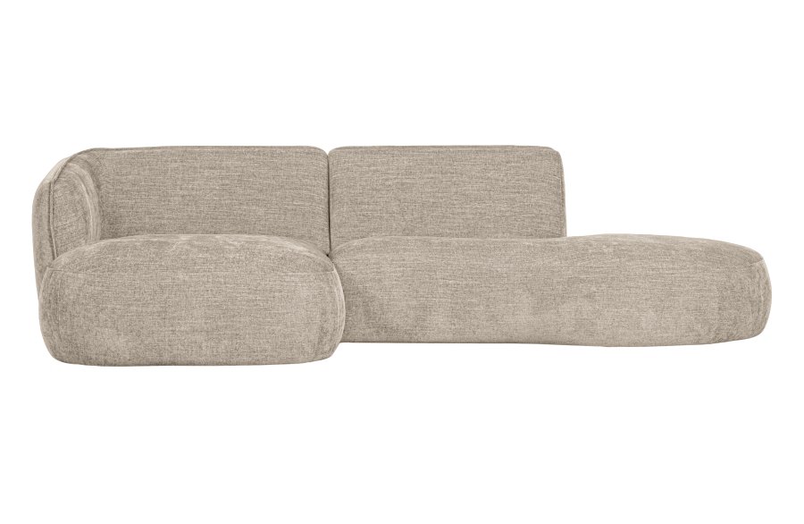 WOOOD EKSKLUSIV Polly sofa, m. venstre sjeselong - ekte polyester