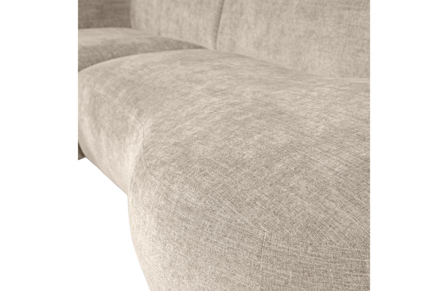 WOOOD EKSKLUSIV Polly sofa, m. venstre sjeselong - ekte polyester