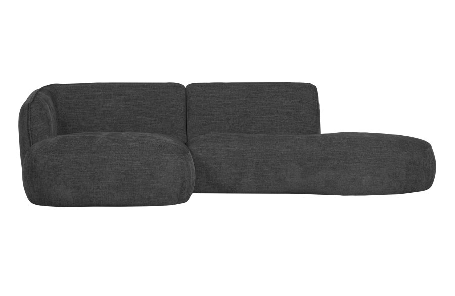 WOOOD EKSKLUSIV Polly sofa, m. venstre sjeselong - gr polyester
