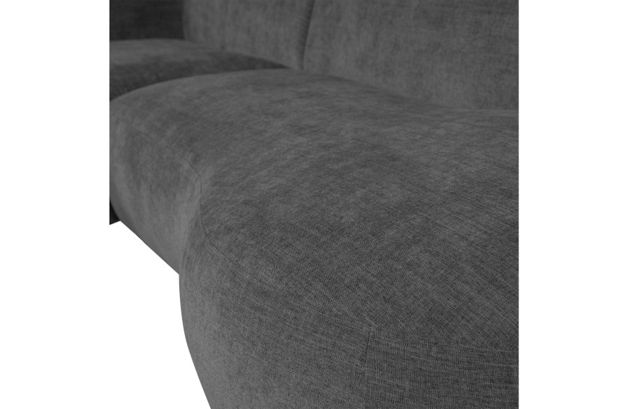 WOOOD EKSKLUSIV Polly sofa, m. venstre sjeselong - gr polyester