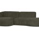 WOOOD EKSKLUSIV Polly sofa, med venstre sjeselong - grnn polyester