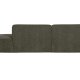 WOOOD EKSKLUSIV Polly sofa, med venstre sjeselong - grnn polyester
