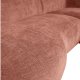WOOOD EKSKLUSIV Polly sofa, m. hyre sjeselong - rosa polyester