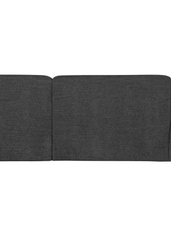 WOOOD EKSKLUSIV Polly sofa, m. hyre sjeselong - gr polyester