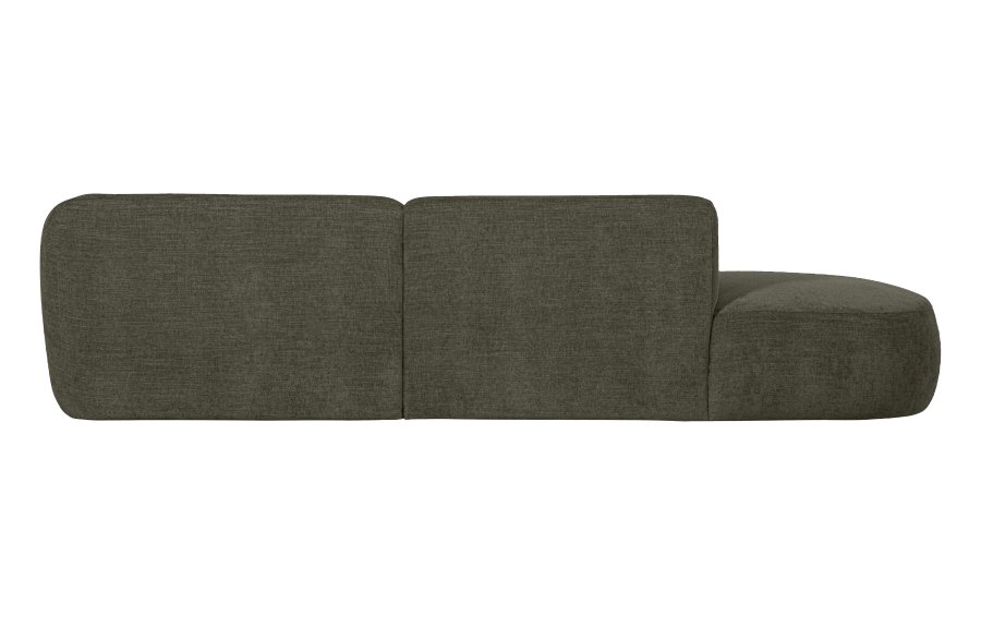 WOOOD EKSKLUSIV Polly sofa, med hyre sjeselong - grnn polyester