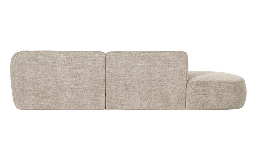 WOOOD EKSKLUSIV Polly sofa, m. hyre sjeselong - ekte polyester