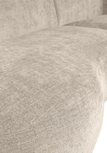 WOOOD EKSKLUSIV Polly sofa, m. hyre sjeselong - ekte polyester
