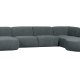 WOOOD EKSKLUSIV Polly sofa U-form, hyre - blgrnn polyester