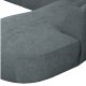 WOOOD EKSKLUSIV Polly sofa U-form, hyre - blgrnn polyester