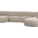WOOOD EKSKLUSIV Polly sofa U-form, hyre - ekte polyester