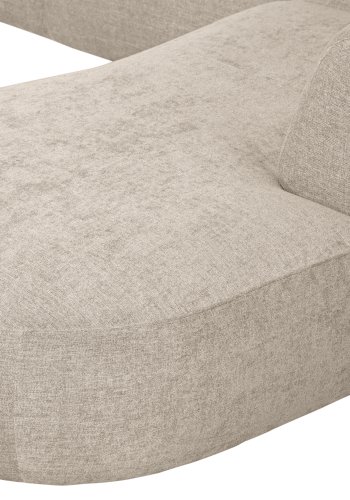WOOOD EKSKLUSIV Polly sofa U-form, hyre - ekte polyester