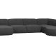 WOOOD EKSKLUSIV Polly sofa U-form, hyre - gr polyester