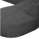 WOOOD EKSKLUSIV Polly sofa U-form, hyre - gr polyester