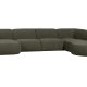 WOOOD EKSKLUSIV Polly sofa U-form, hyre - grnn polyester