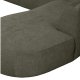 WOOOD EKSKLUSIV Polly sofa U-form, hyre - grnn polyester