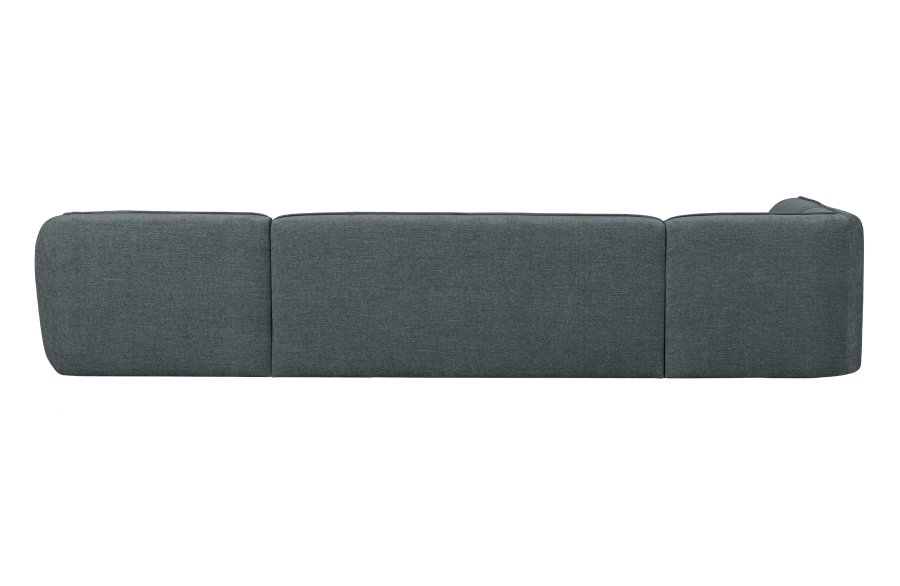 WOOOD EKSKLUSIV Polly sofa U-form, venstre - blgrnn polyester