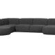 WOOOD EKSKLUSIV Polly sofa U-form, venstre - gr polyester