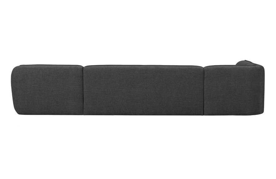 WOOOD EKSKLUSIV Polly sofa U-form, venstre - gr polyester
