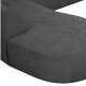 WOOOD EKSKLUSIV Polly sofa U-form, venstre - gr polyester