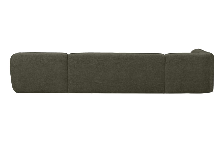 WOOOD EKSKLUSIV Polly sofa U-form, venstre - grnn polyester
