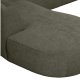 WOOOD EKSKLUSIV Polly sofa U-form, venstre - grnn polyester