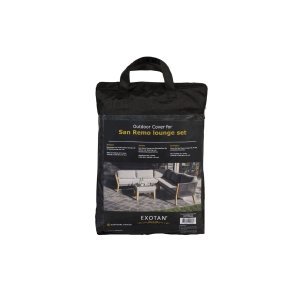 EXOTAN San Remo beskyttelsesovertrk til loungehjrnest til haven - sort