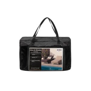 EXOTAN Rhodos beskyttelsesovertrk til liggestol - sort