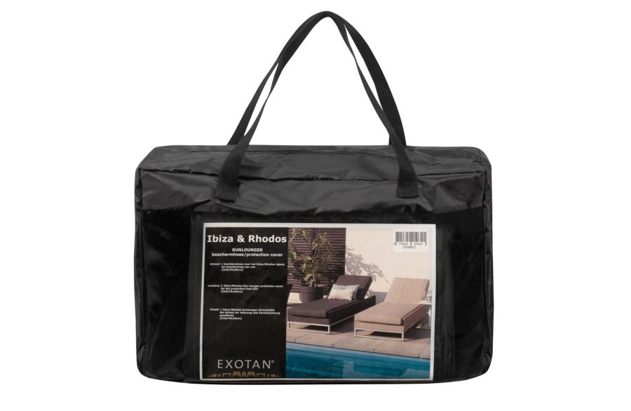 EXOTAN Rhodes beskyttelsestrekk for solseng - svart
