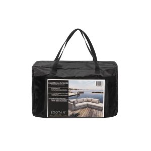 EXOTAN SiciliË beskyttelsesovertrk til hjrnesofa til haven - sort