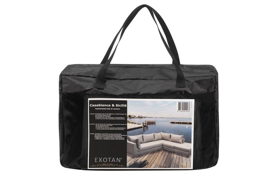 EXOTAN SiciliË beskyttelsestrekk til hjrnesofa til hagen - svart