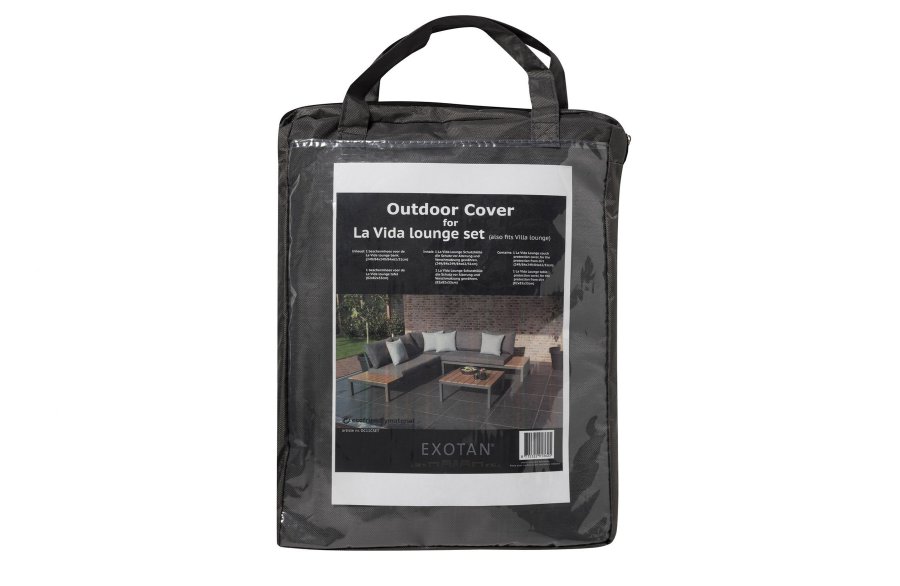 EXOTAN La Vida/Villa beskyttelsestrekk til loungesett - svart