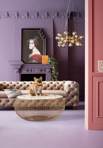 KARE DESIGN Butler Frenchy figur - multifarvet polyresin og guld stl (H:40cm)