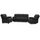 HAGA Texas 3-manns hvilesofa - grttbrunt stoff