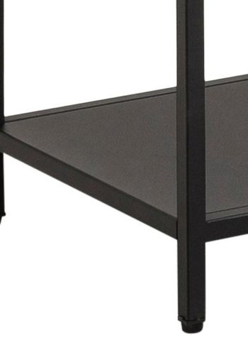 ACT NORDIC Newcastle bogreol, m. 6 hylder - sort metal(H:165cm x79,5cm x 30cm)