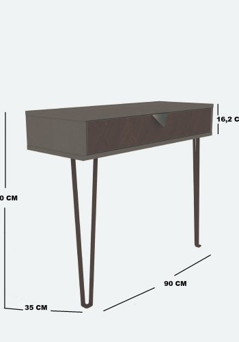 NORDVRK Linea skjenk, mrkegr Brun