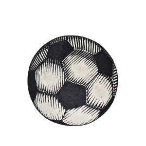 TEPPI Kulmatta för barn, rund - flerfärgad polyester (140)