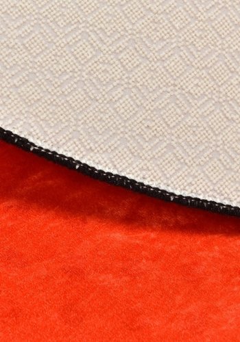 TEPPI Basketball gulvtppe til brn, rund - multifarvet polyester (200)