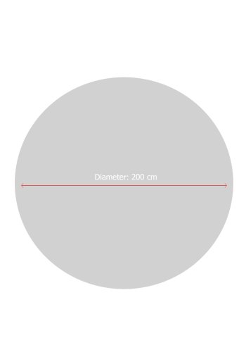 TEPPI Ballteppe for barn, rundt - flerfarget polyester (200)