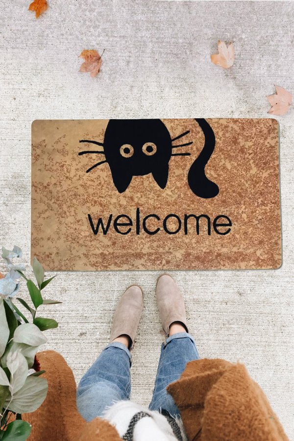 TEPPI Pvc Goose Eye drmtte m. mnster, rektangulr - multifarvet PVC (60x40)