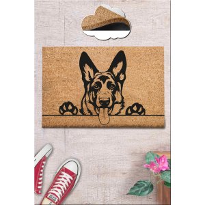 TEPPI Coco Carmen drmtte m. mnster, rektangulr - multifarvet coir (60x40)