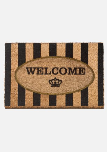 TEPPI Rigel Coco drmatte med mnster, rektangulr - flerfarget kokosntt (60x40)